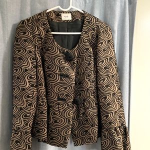 eci Brand Peplum Waist Blazer